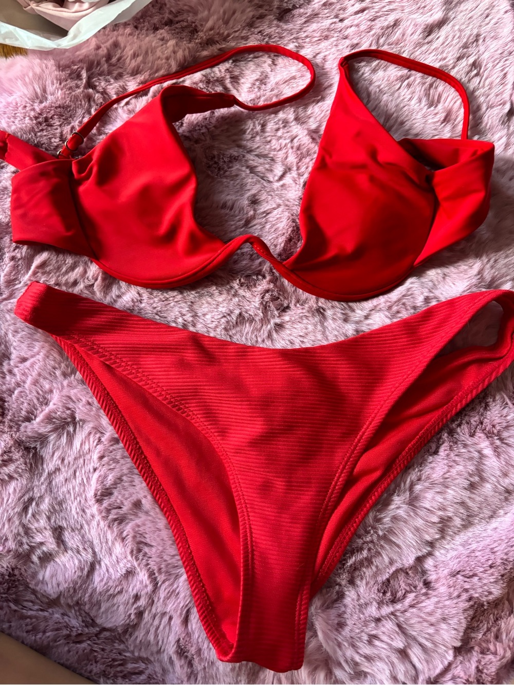 Red Bikini Two-Piece Swimsuit